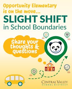 Opportunity Elementary Slight Shift in School Boundaries